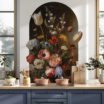 Vintage Flower Painting Arch